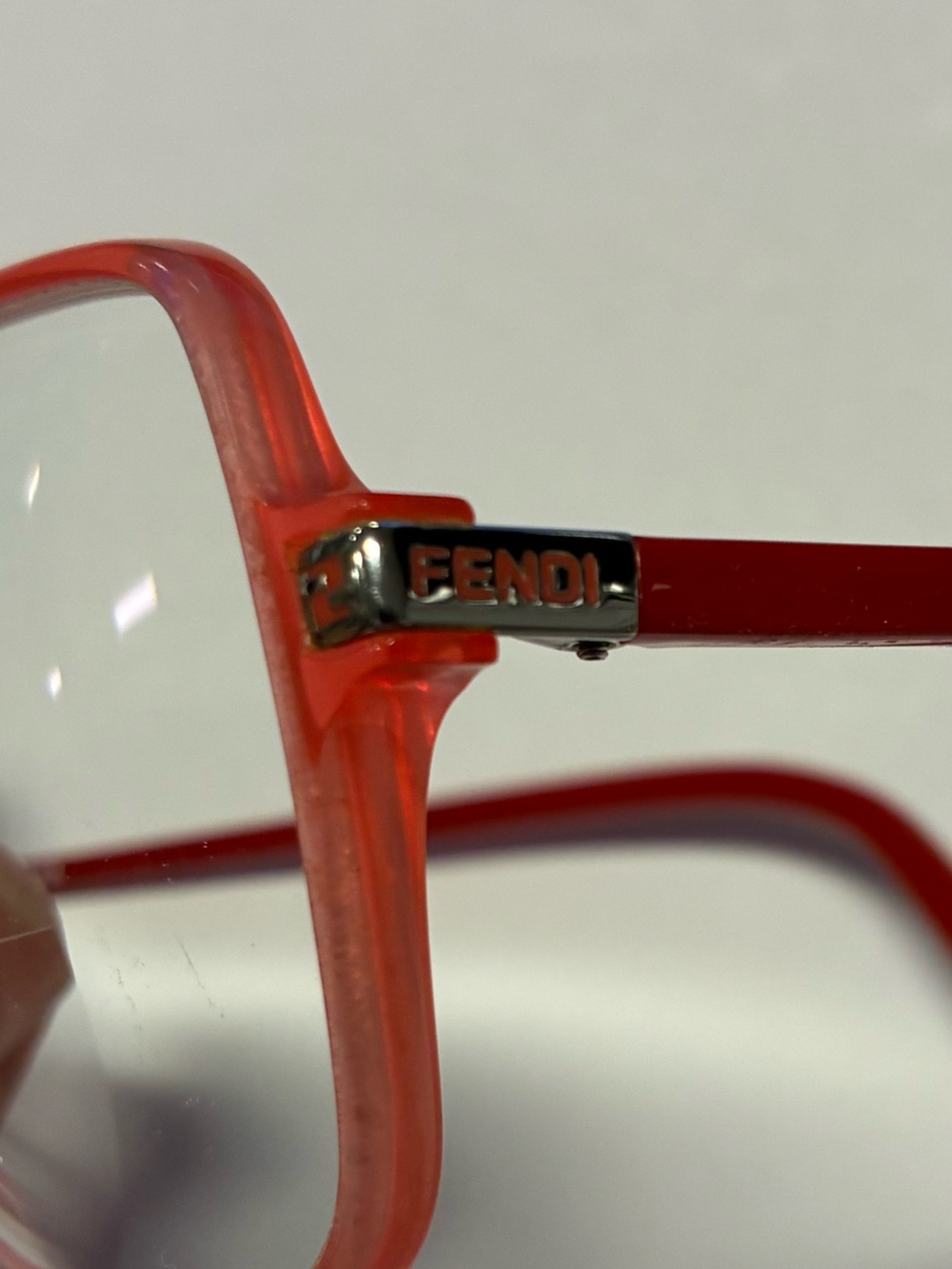 Fendi Red Oversized Square Women's Eyewear Frames - Picture 2 of 13